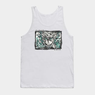 Japanese ink Seishiro Nagi Blue lock Tank Top